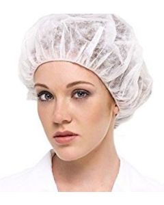 CAP BOUFFANT HAIR NET DISPOSE WHITE