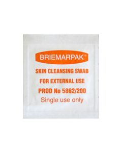 SWAB 70% ALCOHOL 2% CHLORHEX 3X11CM