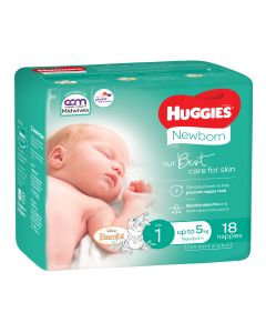 Huggies Newborn Nappies Up to 5kgs Unisex