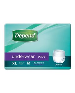 DEPEND UNDERWEAR UNISEX SUPER XL 1450ML