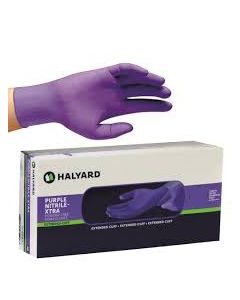 SAFESKIN PURPLE NITRILE L/F P/F N/S GLOVE SMALL D13-0231 BX/100 : CTN/10