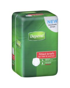 Depend Brief Normal 2600ml Large Waist 82-144cm