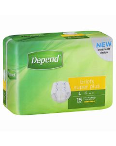 Depend Brief Super Plus 4300ml Large Waist 120-150cm
