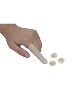 FINGER COTS/GLOVES LATEX - MED IUM