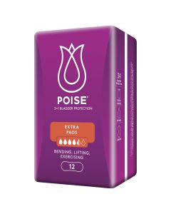 Poise Extra Incontinence Pads 315mm Length and 540ml Capacity