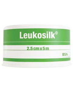 TAPE SILK 2.5X5M LEUKOSILK HYPOALLERGENC
