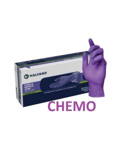 PURPLE NITRILE-XTRA XLARGE P/F L/F FOR CHEMO USE BX/50:CTN/10