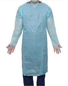 Disposable Staff Thumbs-up Gown 152x105cm Blue