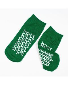 TRACTION SOCKS MEDIUM GREEN (50 pairs to a box)