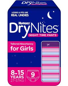 DRYNITES PANT GIRL 8-15 YEAR CONVENIENCE 8X3