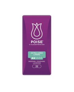 POISE LINERS EXTRA LONG 22X6