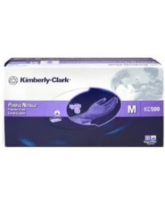 SAFESKIN PURPLE NITRILE L/F P/F N/S GLOVE MEDIUM  D13-0231 BX/100 : CTN/10